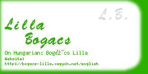 lilla bogacs business card